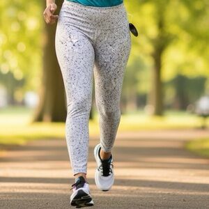 NWT Cali Active Women's XL  Leggings In Color Pebbles Jogging Running Athletic